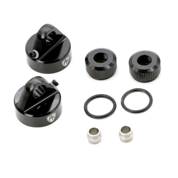 Power Hobby Aluminum Bleeder Shock Caps for Arrma 6S - 2 Piece PHBARRMA10 - main